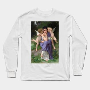 Chansons de Printemps by William-Adolphe Bouguereau Long Sleeve T-Shirt